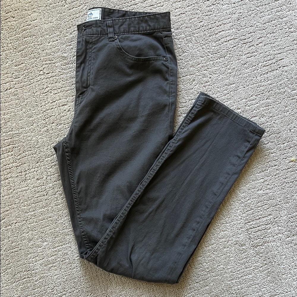 Southern Tide Dark Gray 5 Pocket Pants